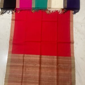 Tussar silk ghicha anchol