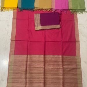 Tussar silk ghicha anchol